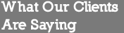 What our clients are saying about our executive marketing consultants' work