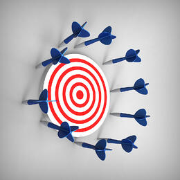 cutcaster-902330341-Dart-missed-its-target-small