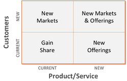 business growth strategies matrix