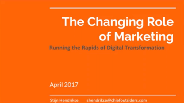 The Changing Role of Marketing 1