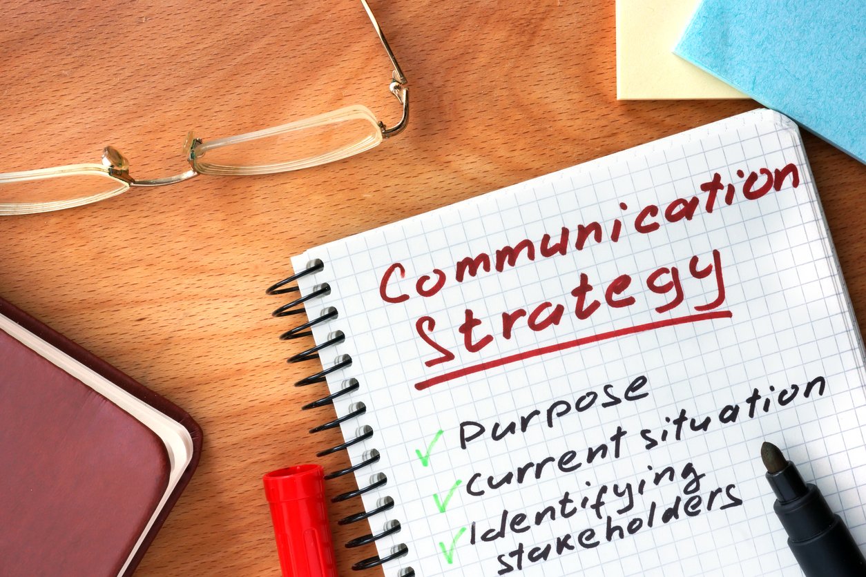 comm strategy notepad
