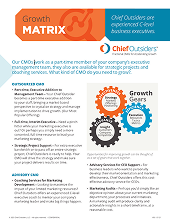 Growth Gears and Services Matrix from Chief Outsiders